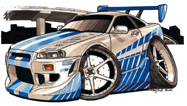 Illustrated Racing Sports Car