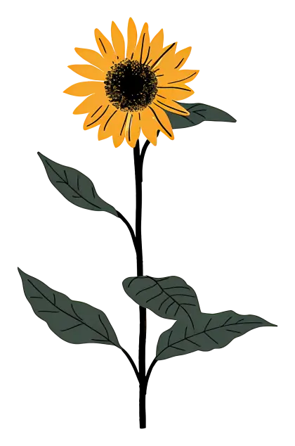 Bright Yellow Sunflower