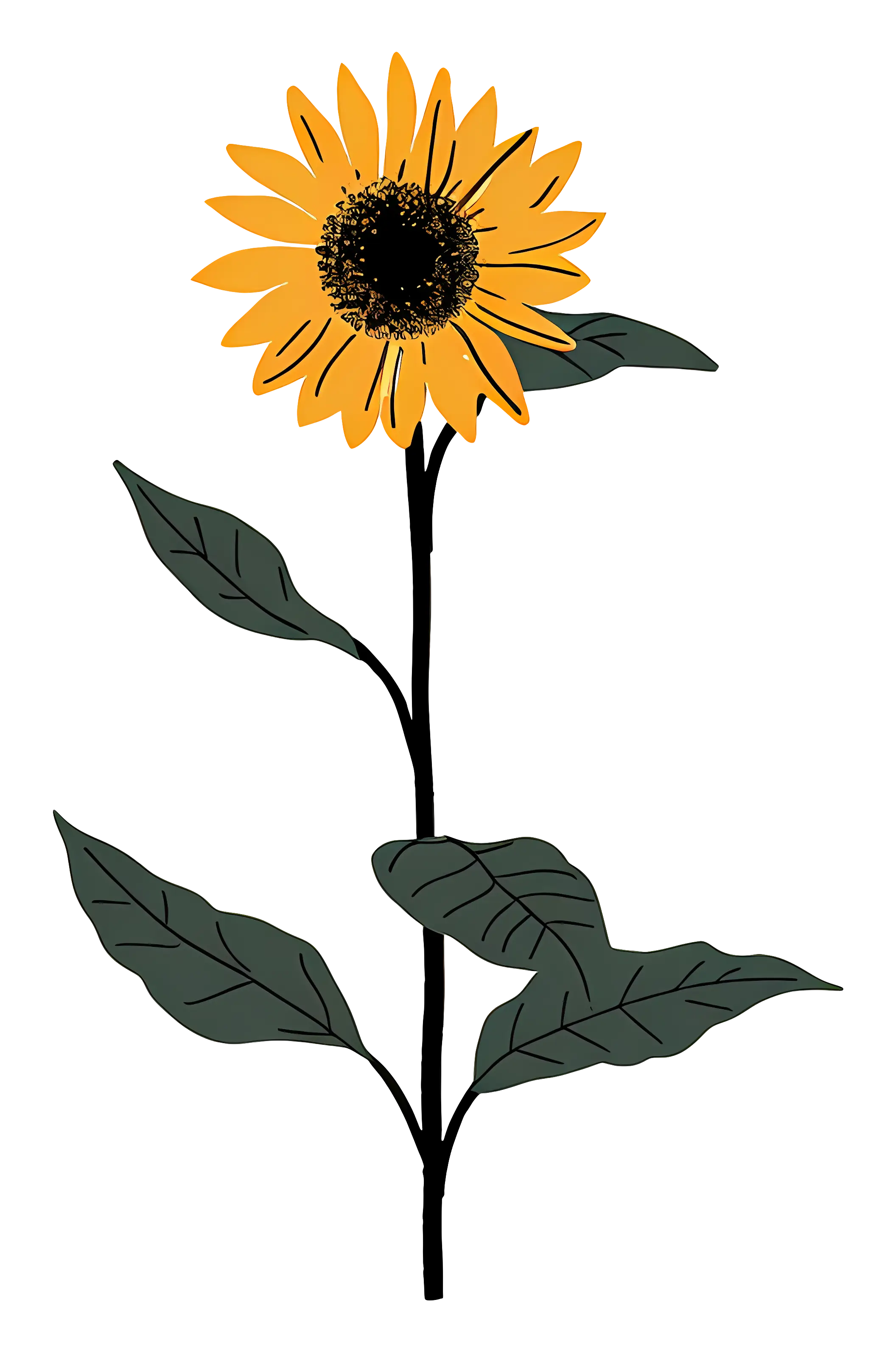 Bright Yellow Sunflower