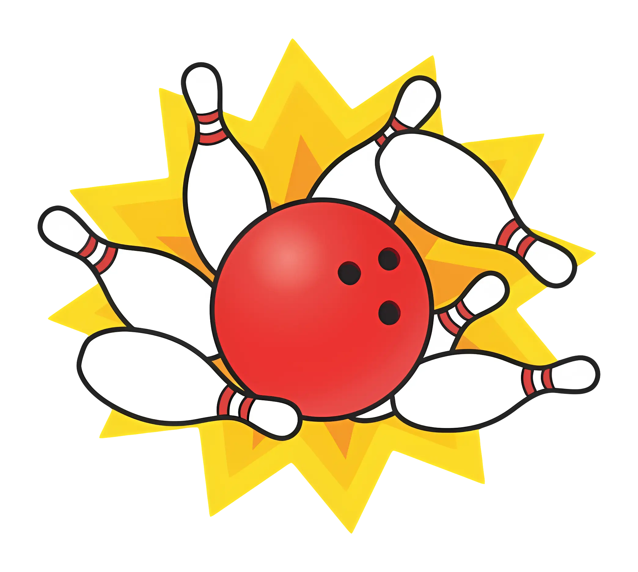 Bowling Ball Knocking Down Pins