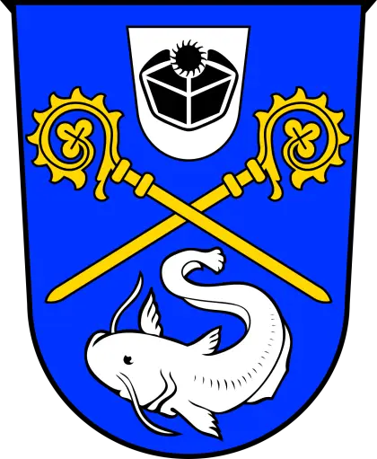 Coat of Arms with Fish and Keys