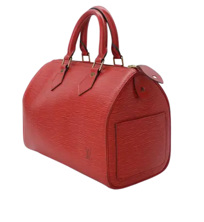 Trendy Red Leather Handbag
