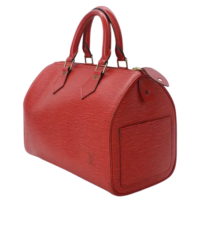 Trendy Red Leather Handbag