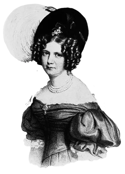 Vintage Portrait of a Woman in Historical Attire