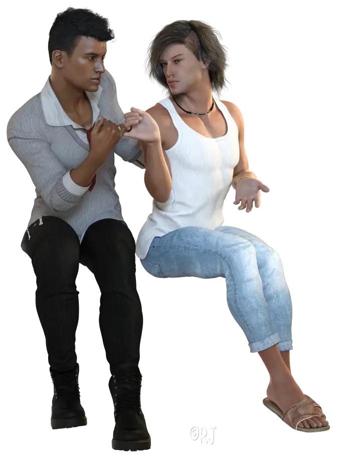 3D People Sitting Interaction Pose