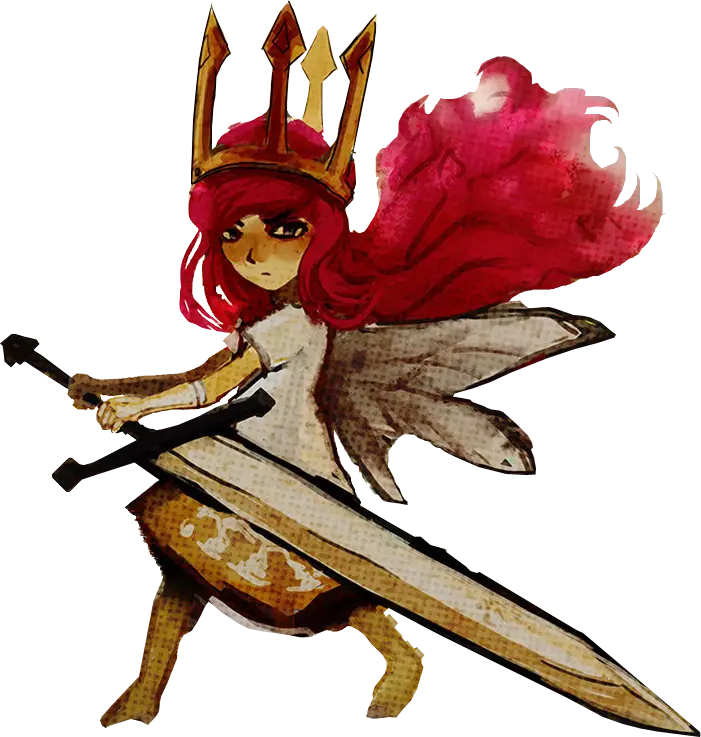 Fairy Warrior with Crown and Sword