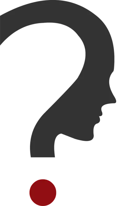 Question Mark with Human Face