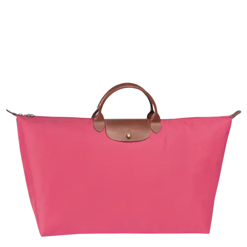 Chic Pink Tote Bag with Leather Handles