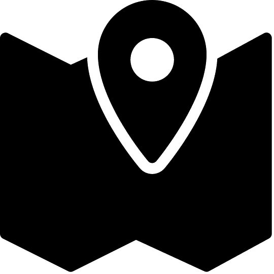 Map Icon with Pointer Symbol