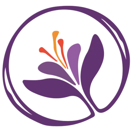 Purple Flower Logo Design