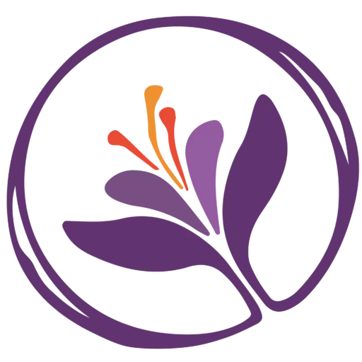 Purple Flower Logo Design