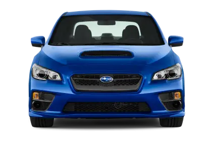 Blue Modern Car Front View