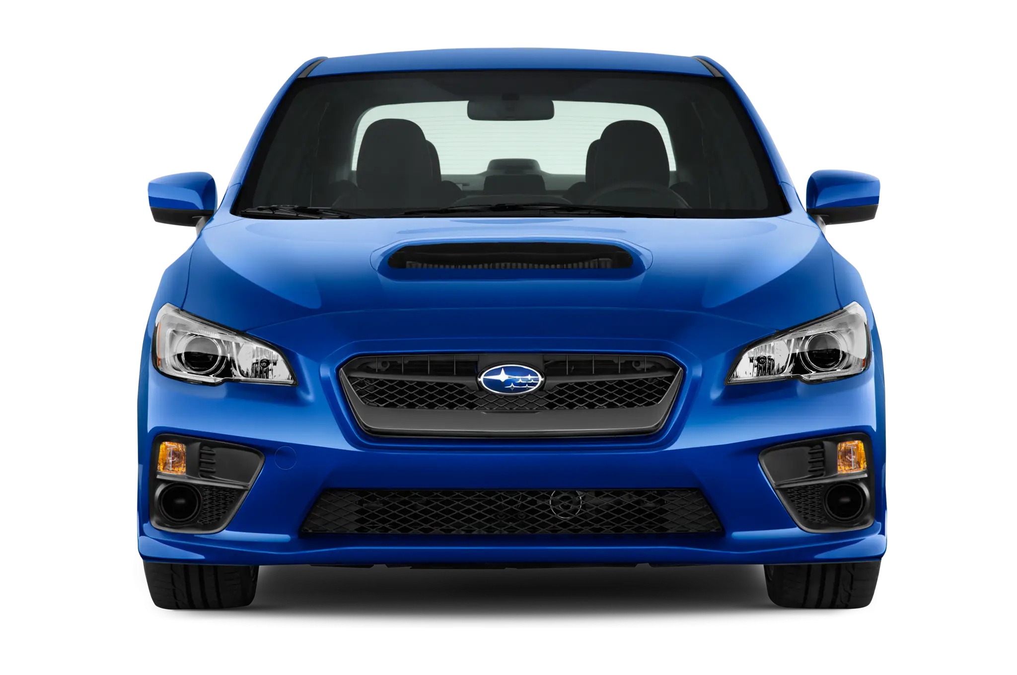 Blue Modern Car Front View