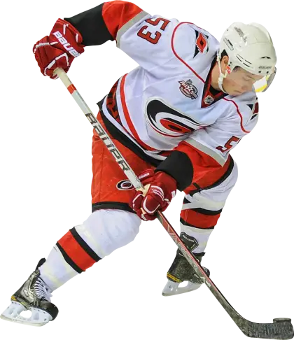 Hockey Player Captured in Action