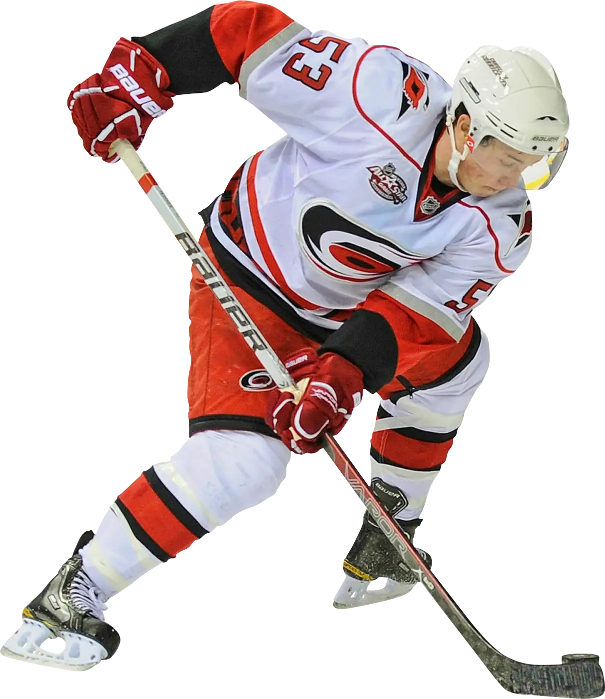 Hockey Player Captured in Action