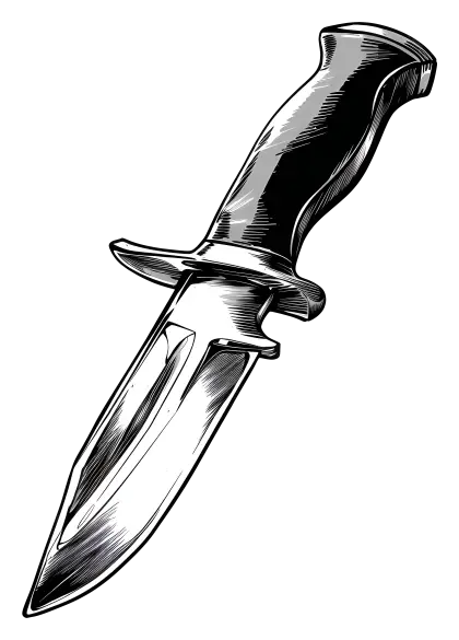 Sharp Dagger with a Sturdy Handle