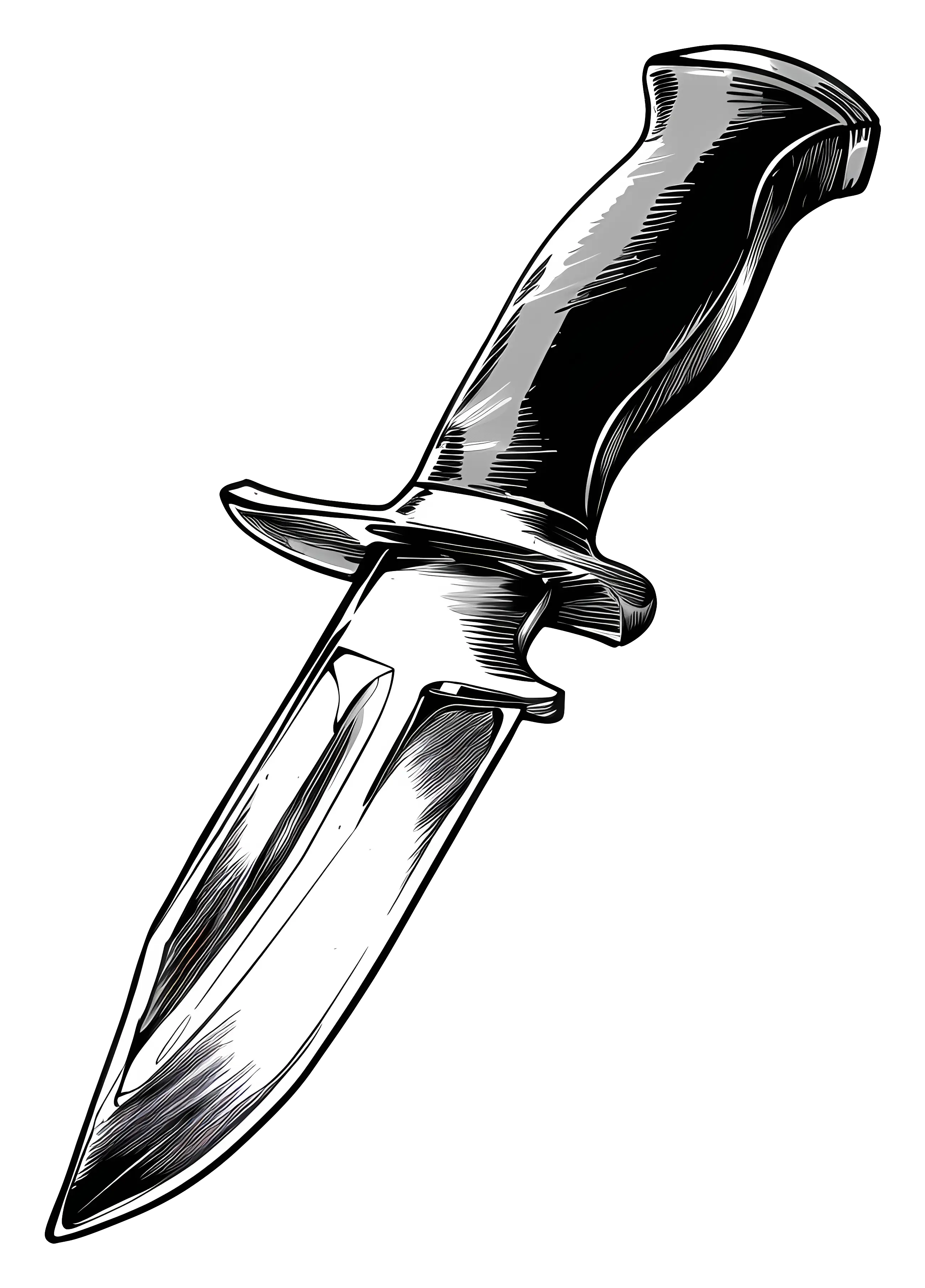 Sharp Dagger with a Sturdy Handle