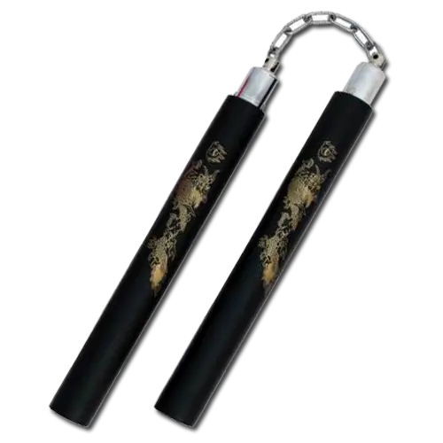 Black Nunchaku Martial Arts Weapon