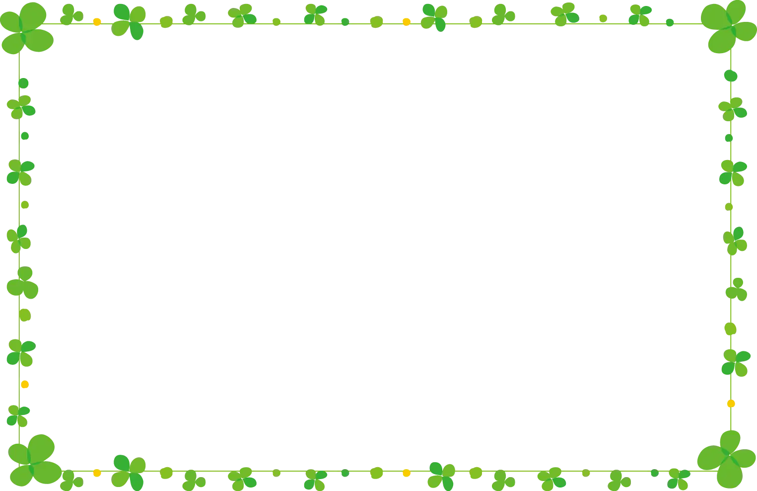 Decorative Clover Border Design