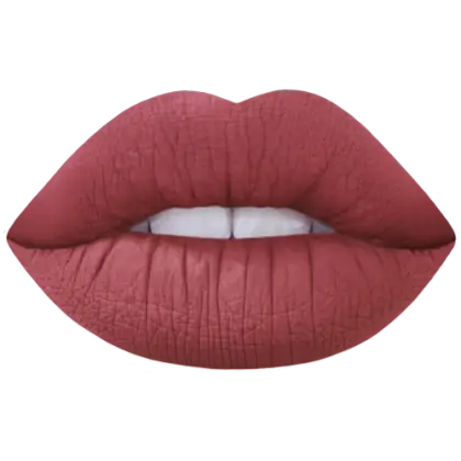 Illustration of Red Lips with Realistic Effect