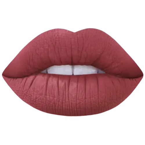 Illustration of Red Lips with Realistic Effect