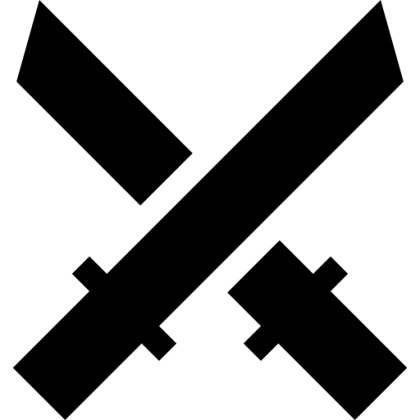 Crossed Swords Symbol Design