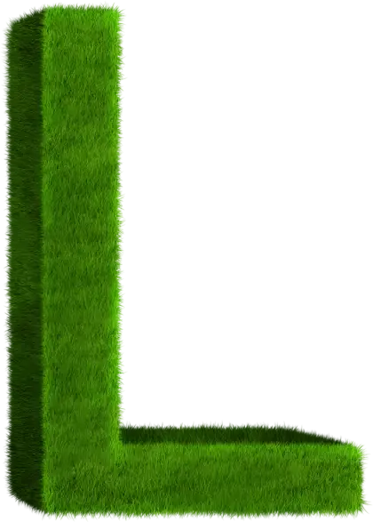 Green Grass Letter L
