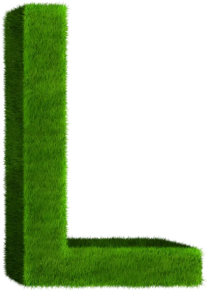 Green Grass Letter L