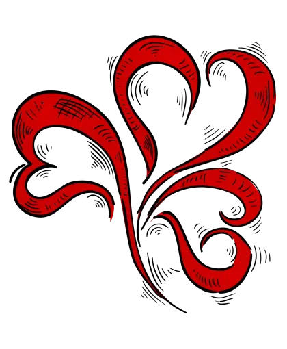Red Flourish Design Element