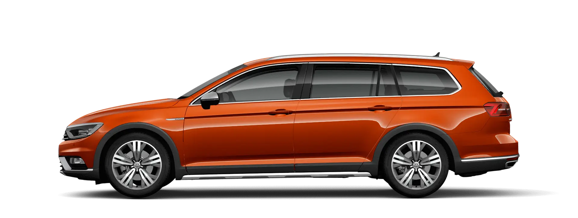 Orange Station Wagon