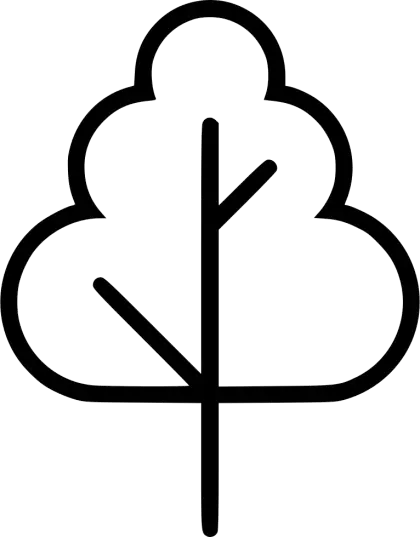 Simple Tree Outline Icon