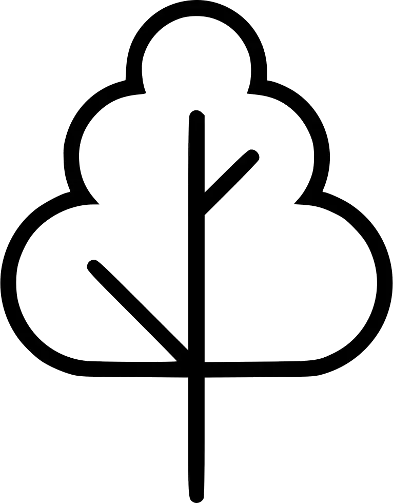 Simple Tree Outline Icon