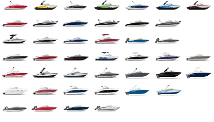 Collection of Various Boats and Yachts