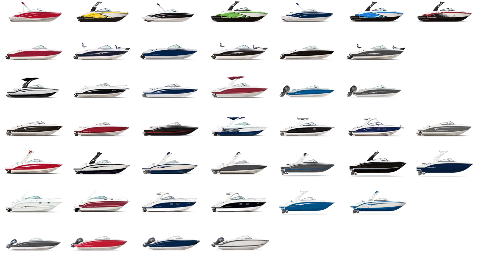 Collection of Various Boats and Yachts