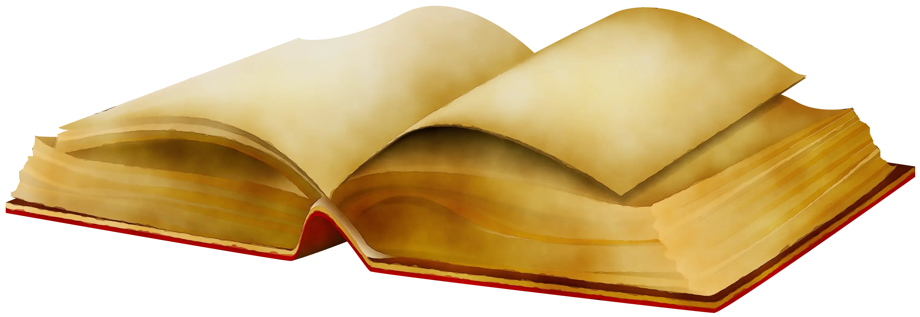 Open Book Illustration with Textured Pages