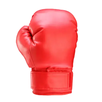 Red Boxing Glove for Fighting and Sports