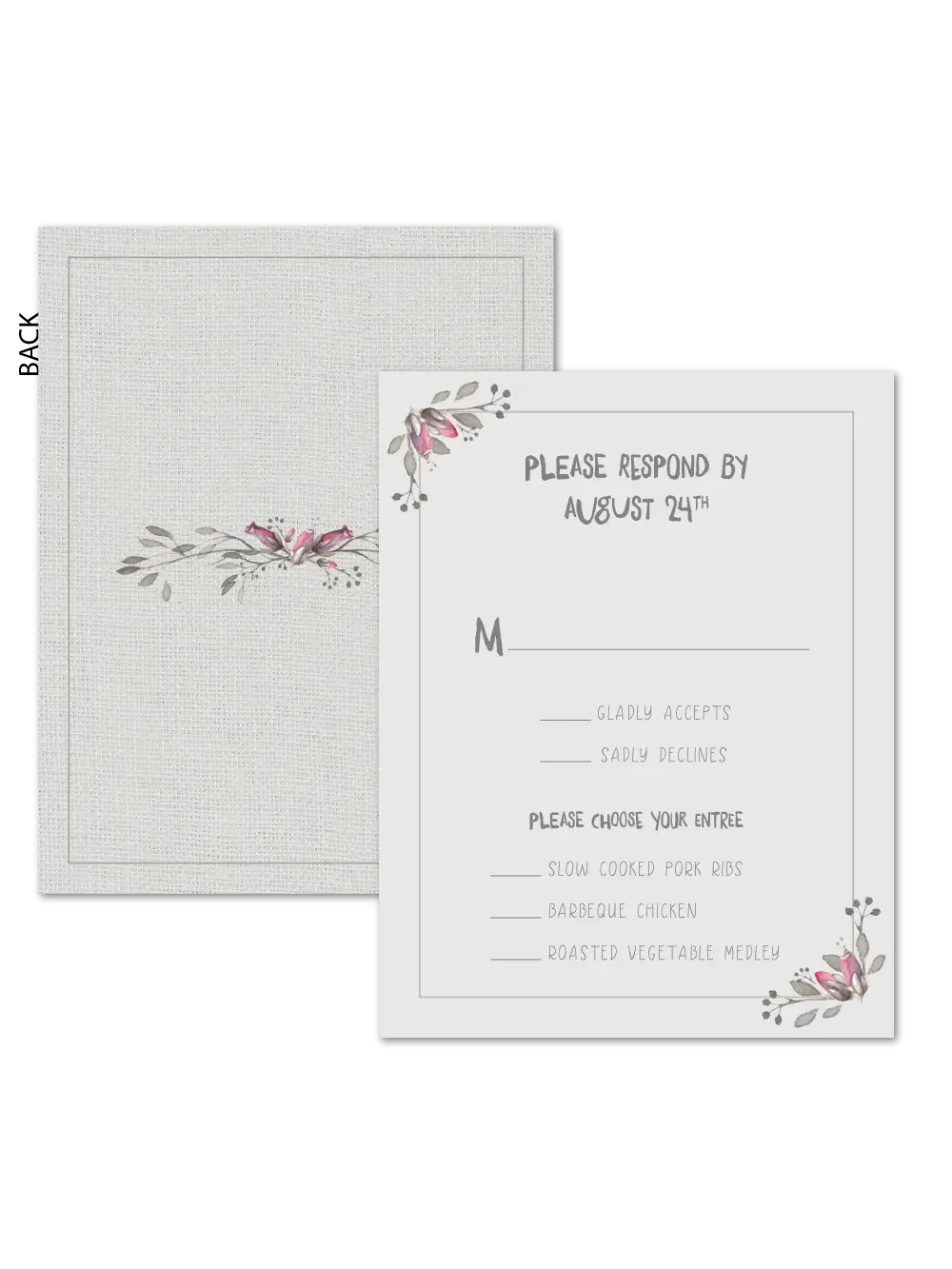 Elegant Floral Invitation Card