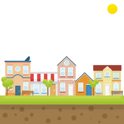 Colorful Cartoon Houses