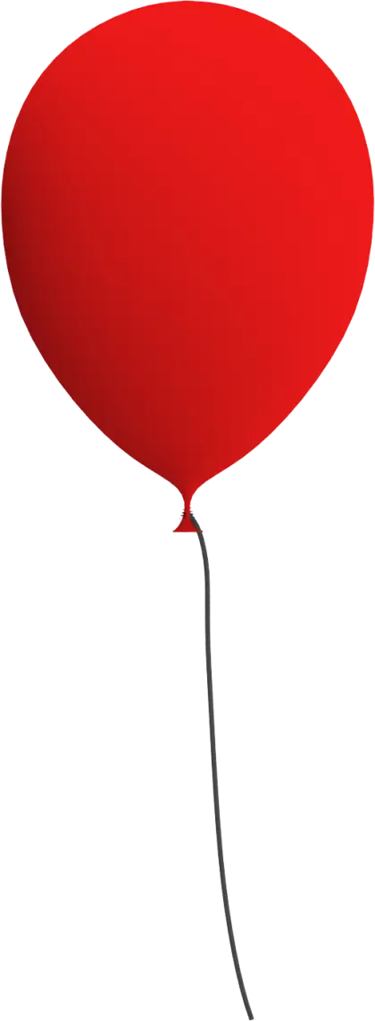 Red Balloon with String