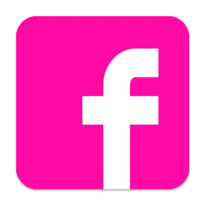 Pink Facebook Logo Design