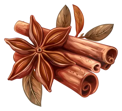 Aromatic Cinnamon Sticks with Star Anise