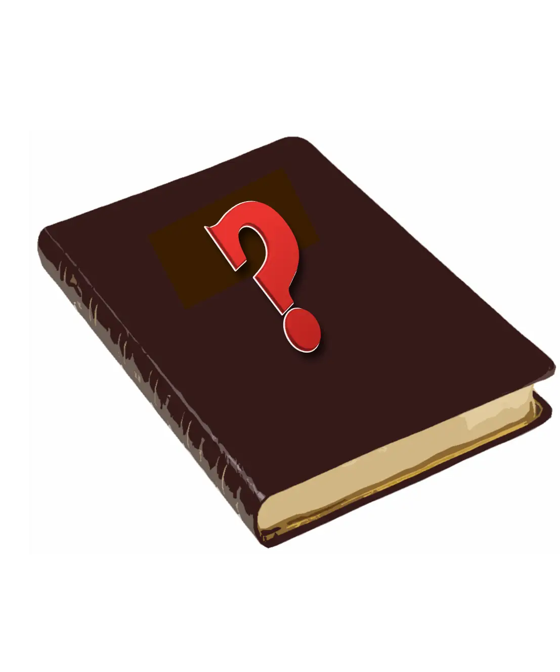 Book with a Question Mark on its Cover