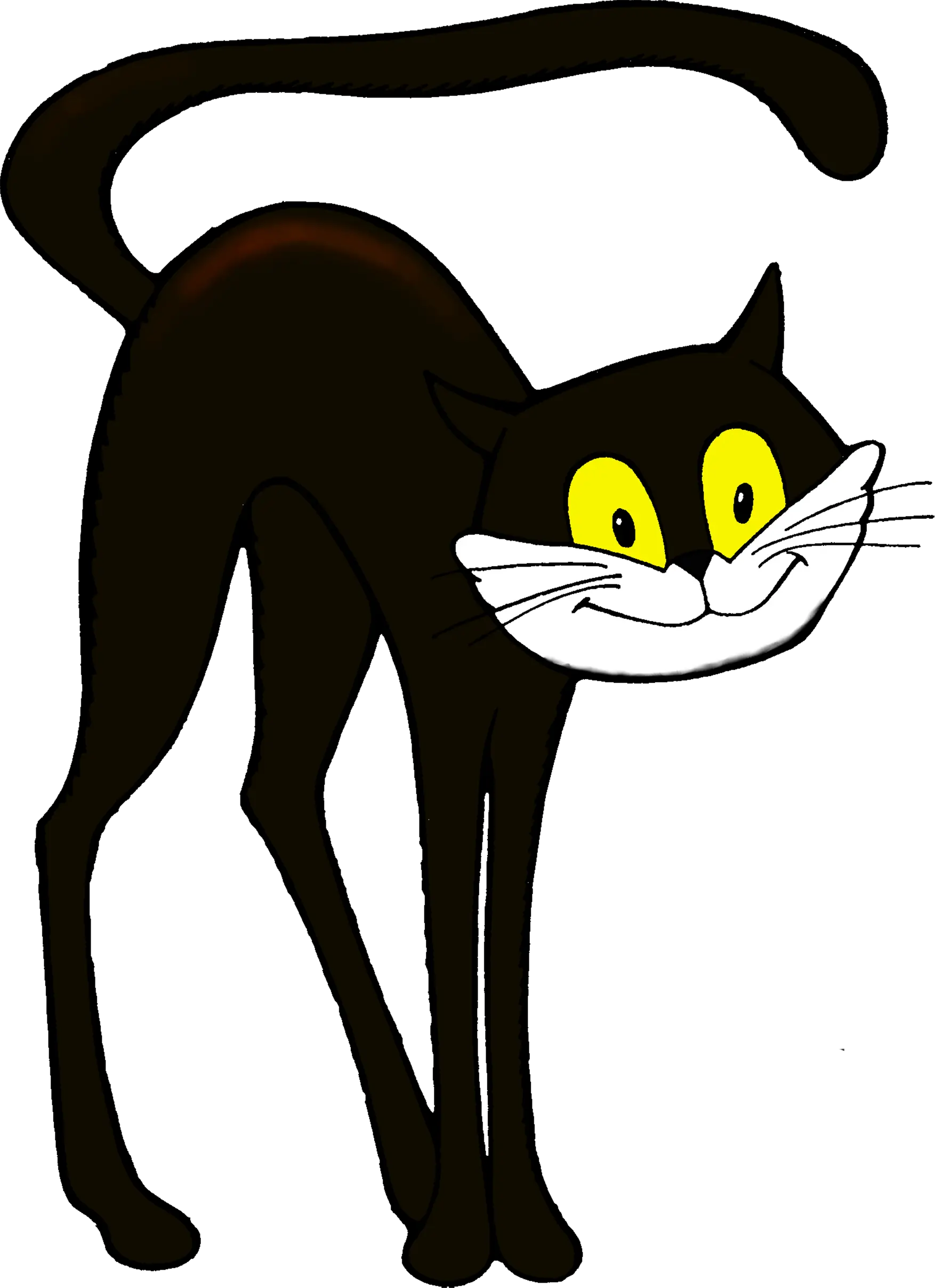Cartoon Black Cat for Halloween
