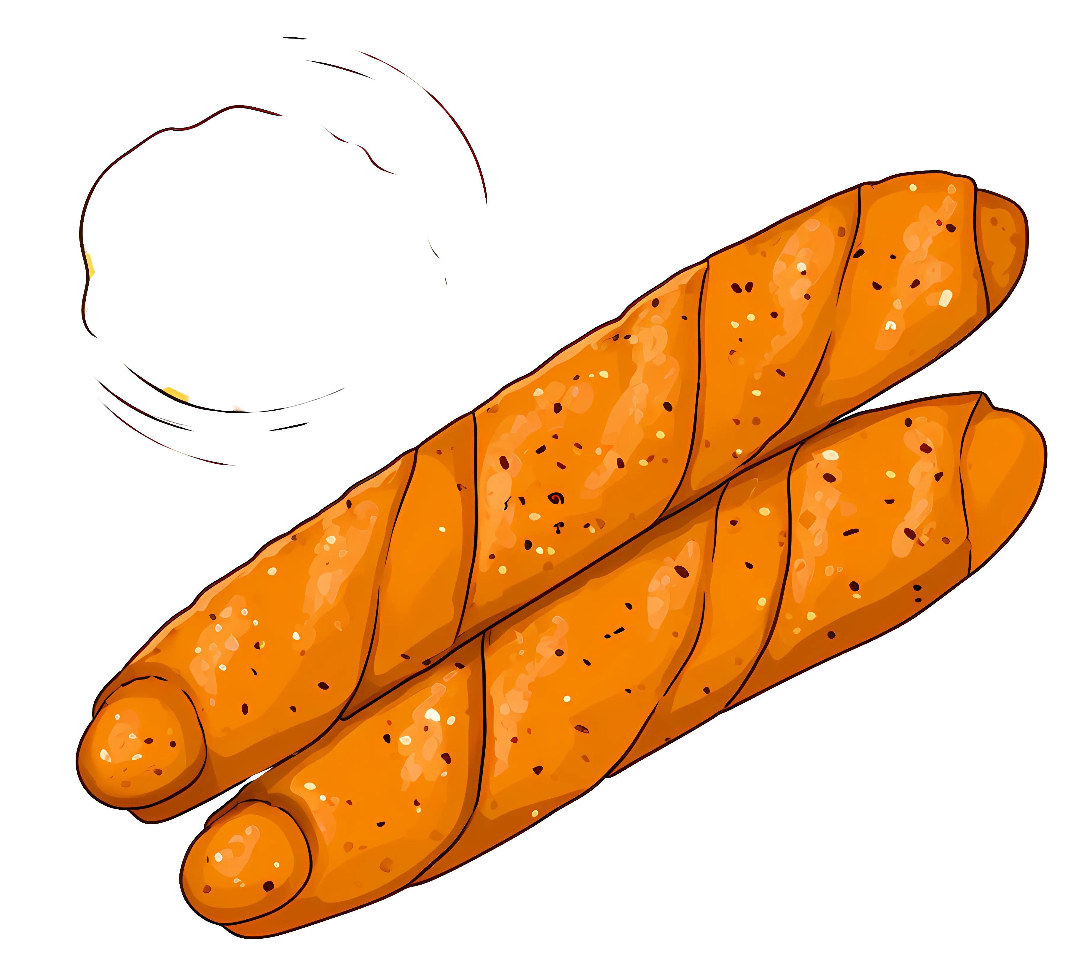 Wrapped Sausages Illustration