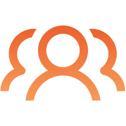 Orange Team Group Icon