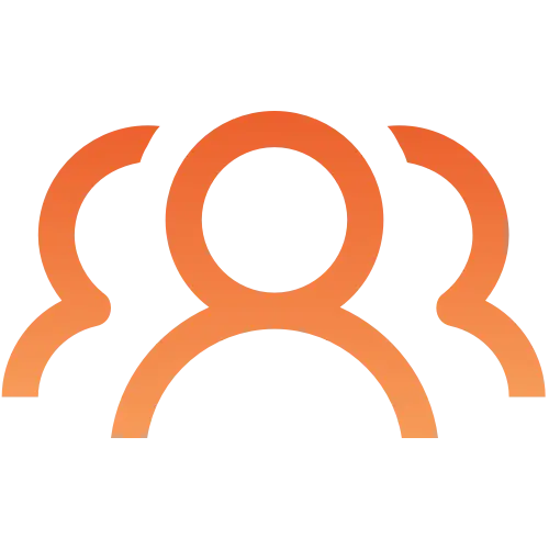 Orange Team Group Icon