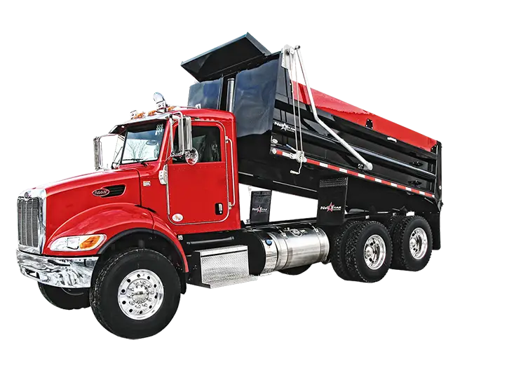 Red Dump Truck for Construction