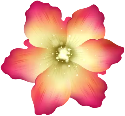 Gradient Flower with Vibrant Petals Illustration