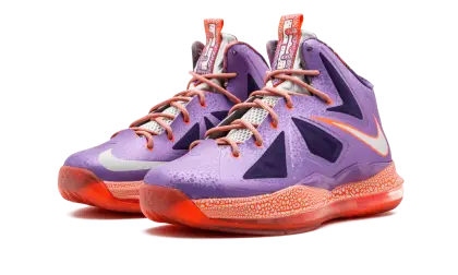 Stylish Purple and Orange Sneakers