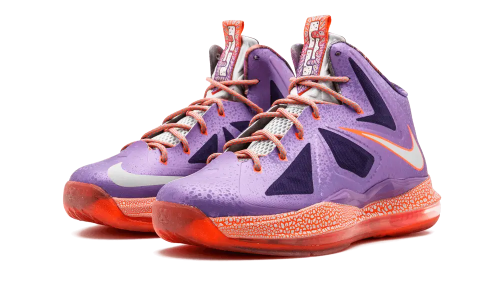 Stylish Purple and Orange Sneakers